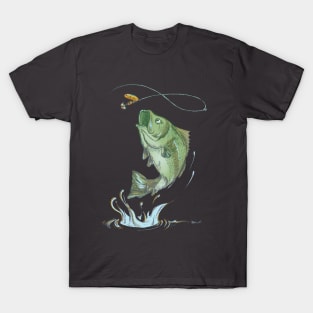 Bass jumping at night T-Shirt